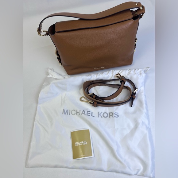 Michael Kors Brooke Pebble Leather Satchel - Picture 3 of 16
